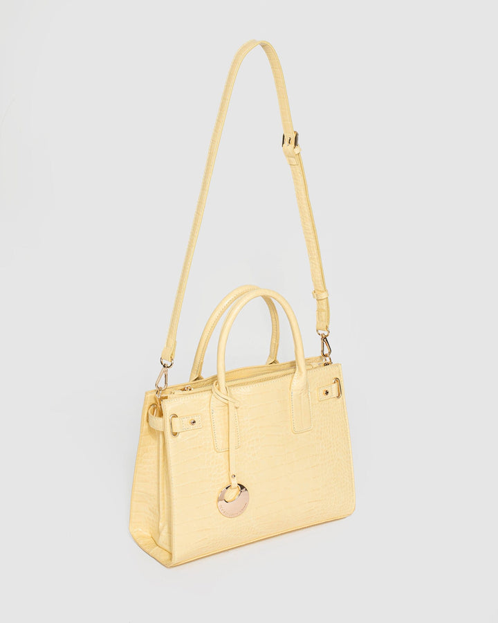 Colette by Colette Hayman Yellow Athena Disc Tote Bag