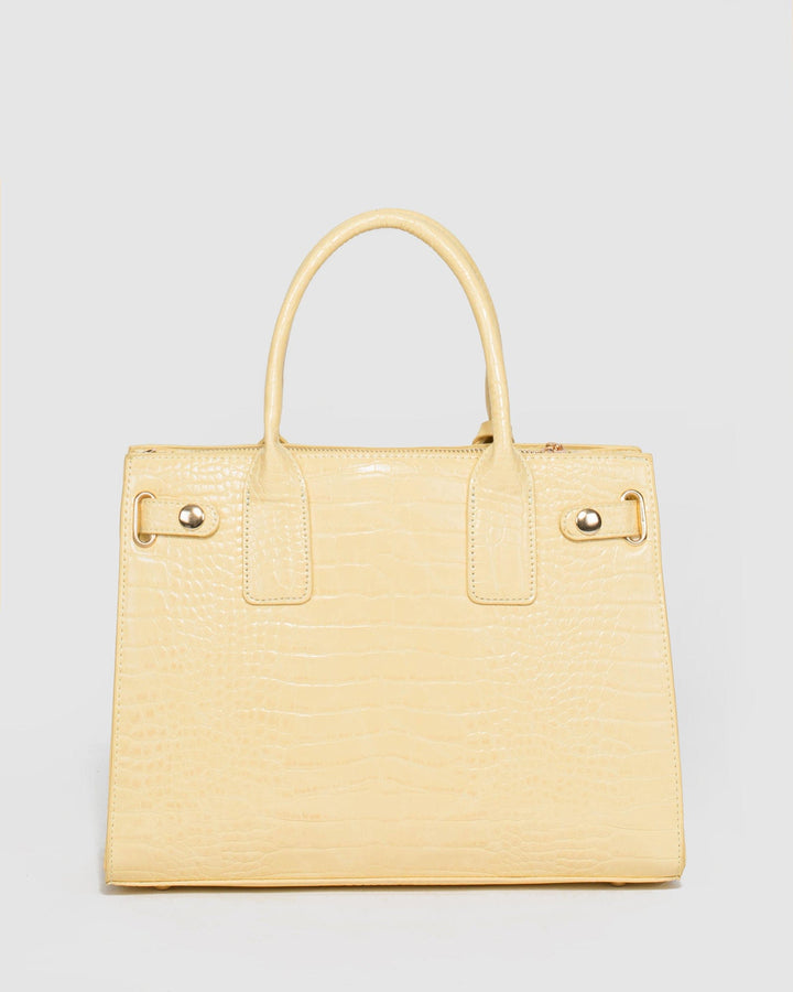 Colette by Colette Hayman Yellow Athena Disc Tote Bag