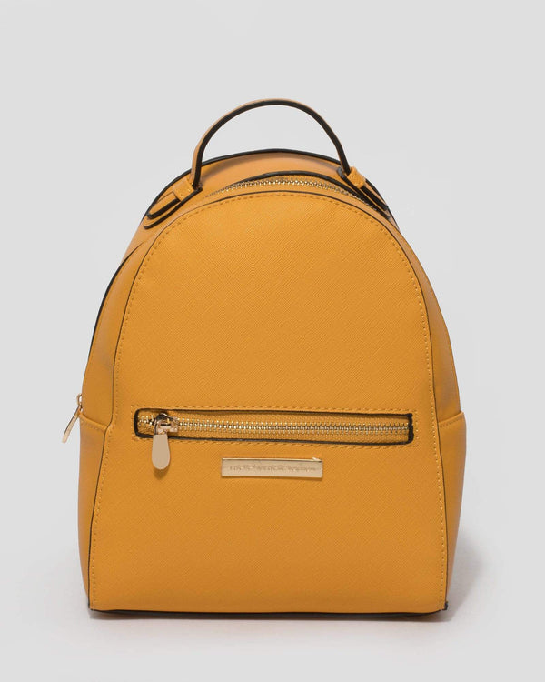 Yellow Bianca Mini Backpack | Backpacks
