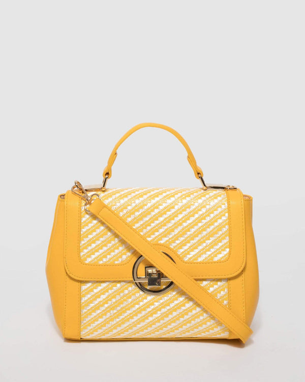 Yellow Elora Small Tote Bag | Mini Bags