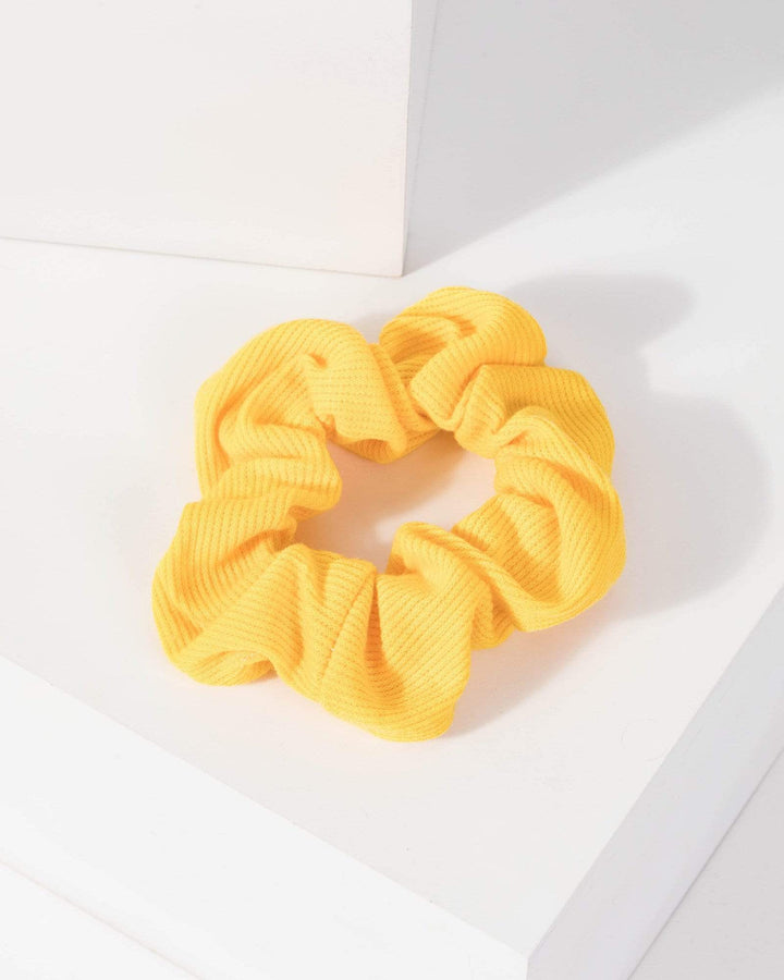 Yellow Knitted Scrunchie | Accessories