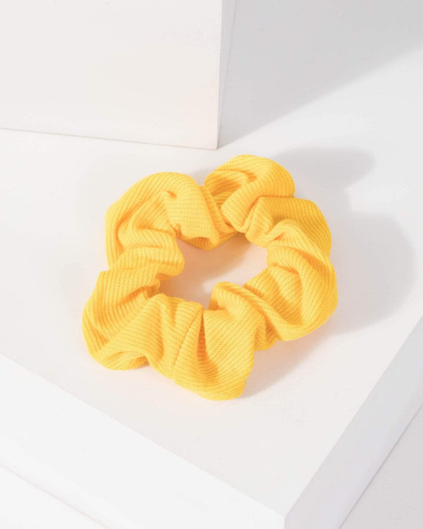Yellow Knitted Scrunchie | Accessories