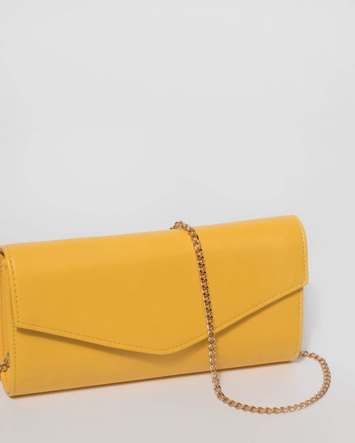 Yellow Londyn Clutch Bag | Clutch Bags