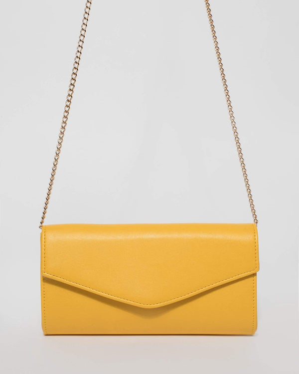 Yellow Londyn Clutch Bag | Clutch Bags