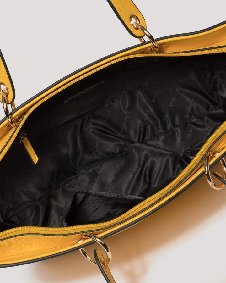 Yellow Maria Logo Tote Bag | Tote Bags