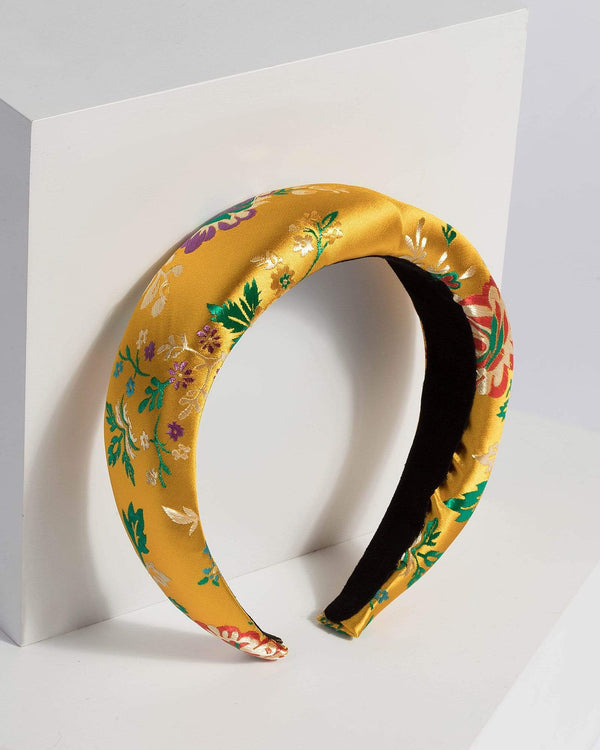 Yellow Oriental Style Headband | Hair Accessories