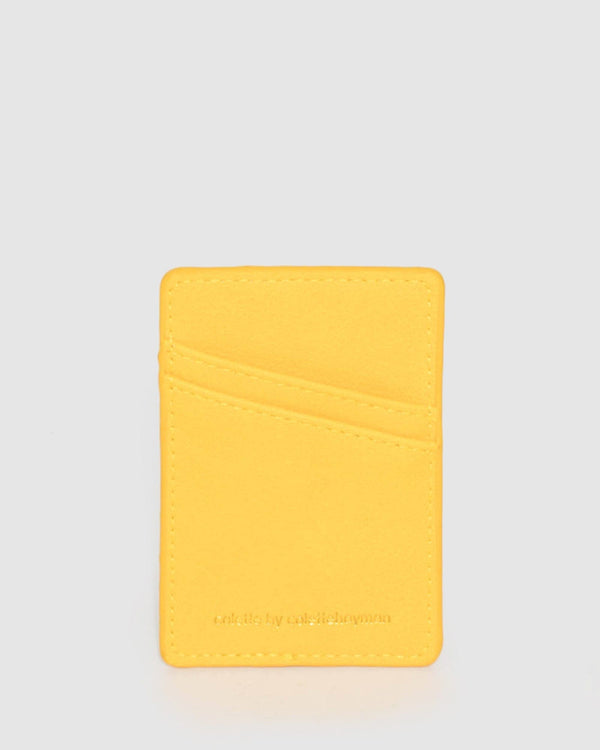 Yellow Phone Card Holder | Accessories