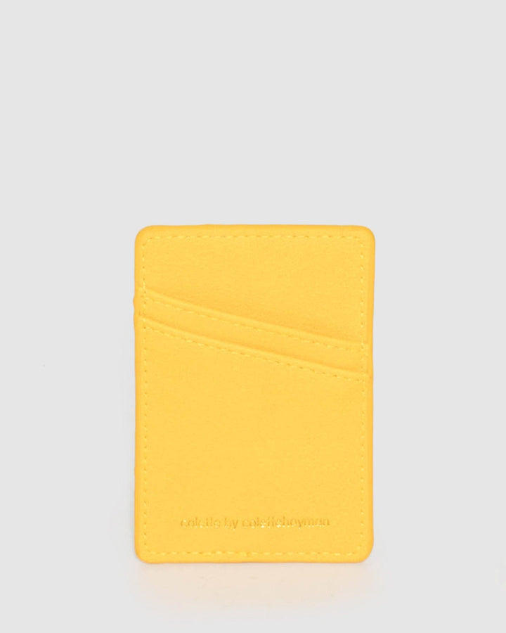 Yellow Phone Card Holder | Accessories