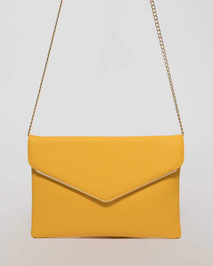 Yellow Samantha Clutch Bag | Clutch Bags