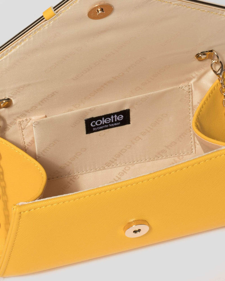 Yellow Stephanie Clutch Bag | Clutch Bags