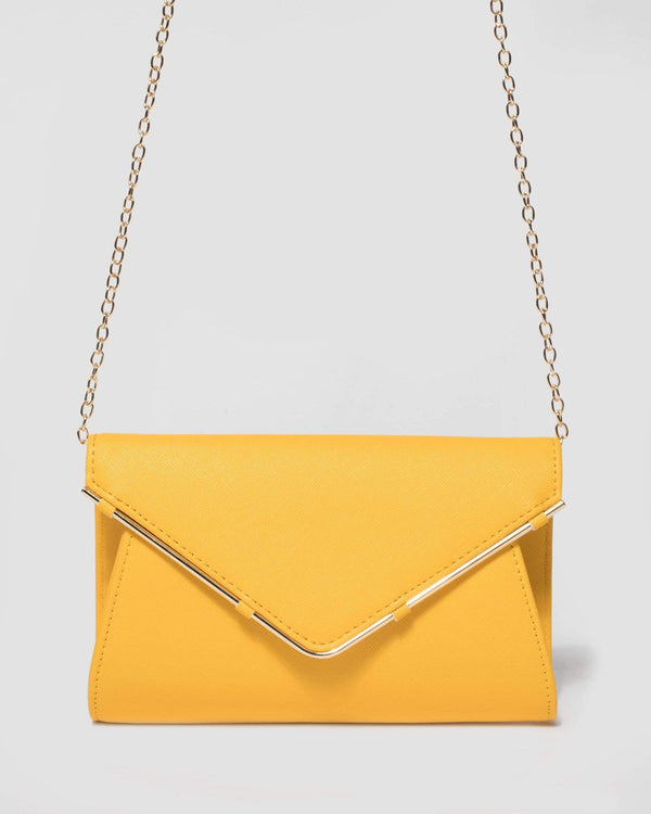 Yellow Stephanie Clutch Bag | Clutch Bags
