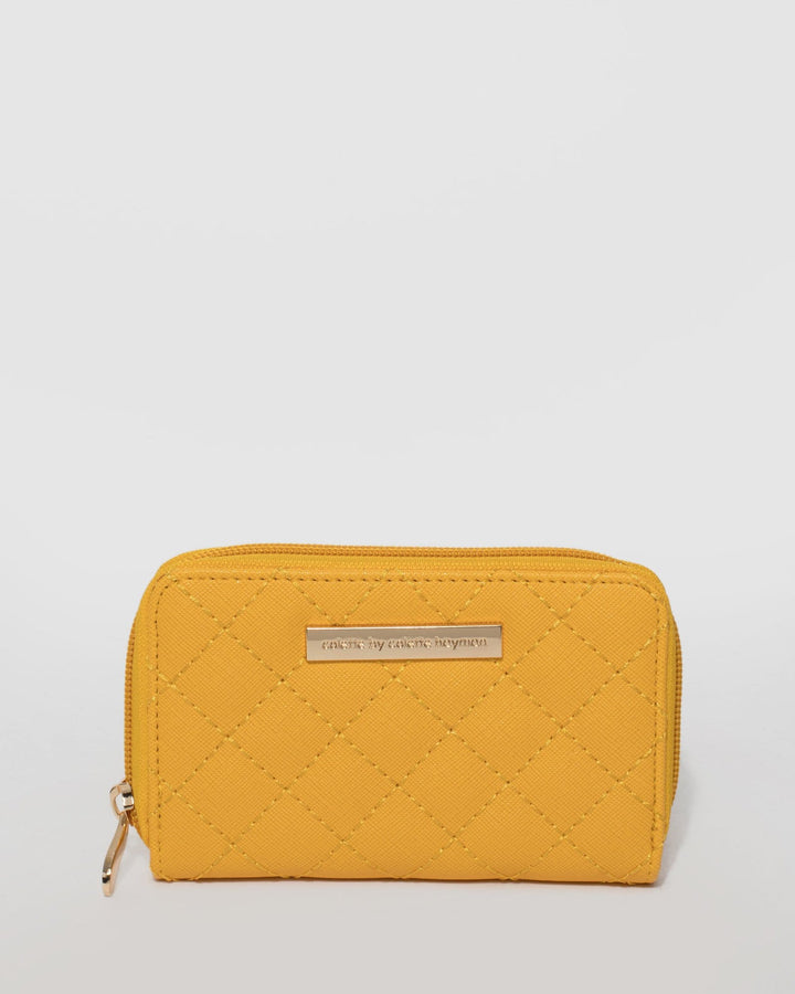 Yellow Tasha Quilt Wallet | Wallets