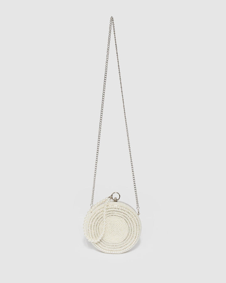 Colette by Colette Hayman Yuki Pearl Ivory Clutch Bag